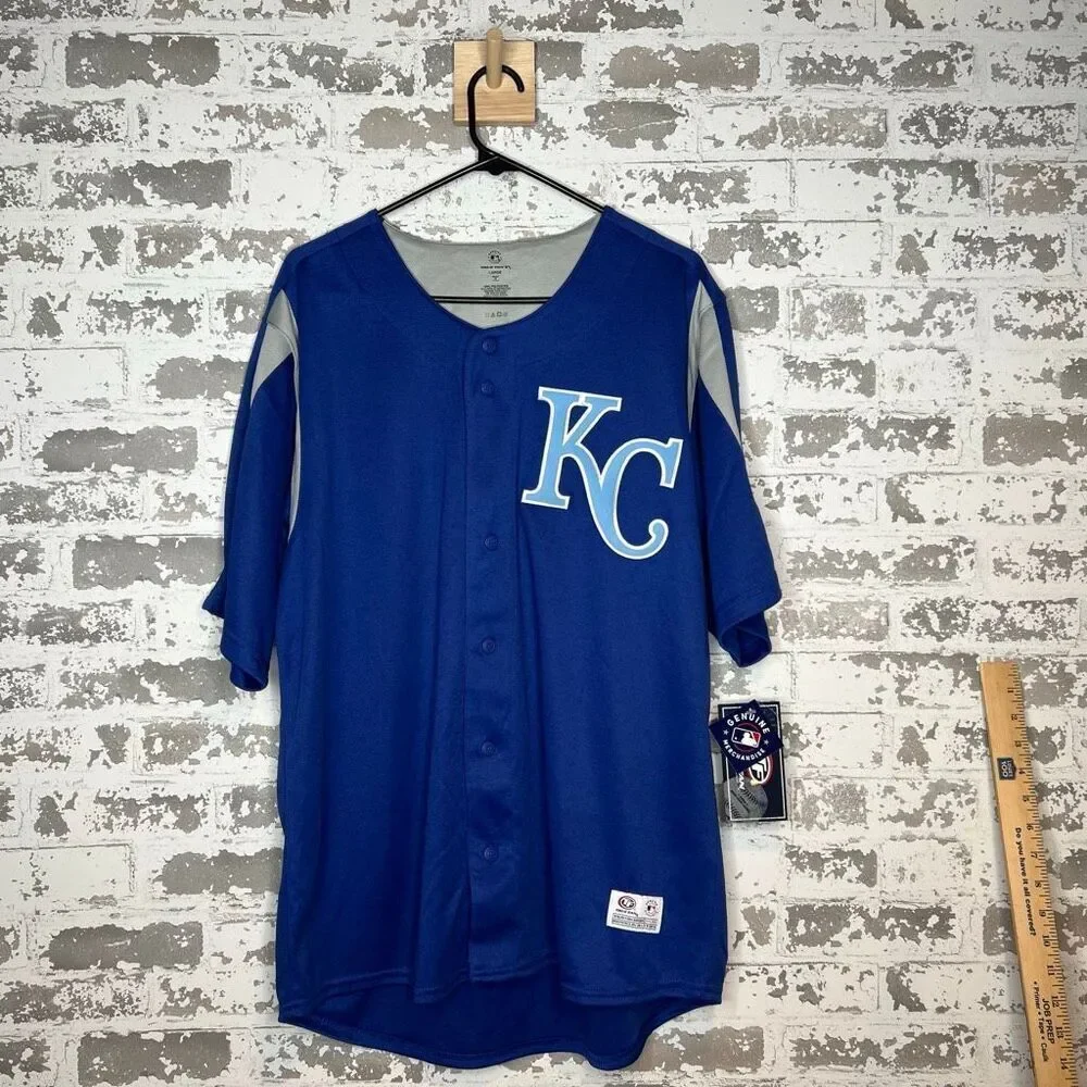 True fan Kansas City royals baseball jersey